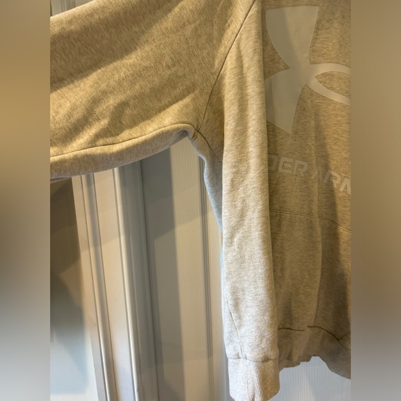 Under Armour Hooded Sweatshirt in oatmeal color - Picture 2 of 6
